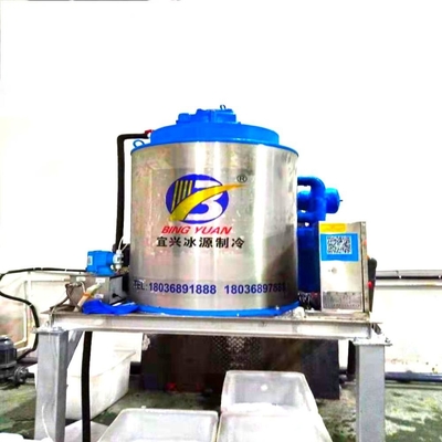 स्वचालित 1 2 3 5 फ्लेक आइस मेकर मशीन 10 टन 3P 380Volt 50Hz
