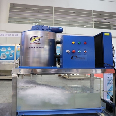 स्वचालित 1 2 3 5 फ्लेक आइस मेकर मशीन 10 टन 3P 380Volt 50Hz