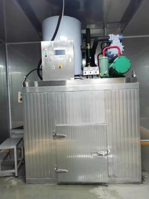 मछली के लिए SUS304 स्टेनलेस स्टील 8ton फ्लेक आइस मेकर मशीन