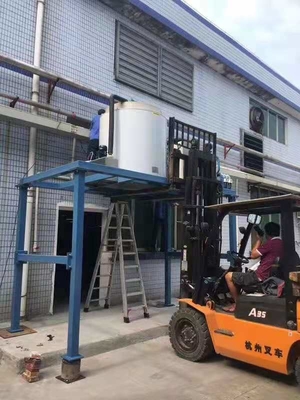 सी फूड कूलर के लिए 70kw 10ton स्नोफ्लेक आइस मेकर मशीन