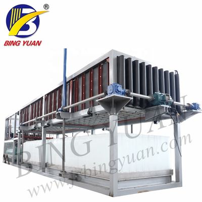 CE प्रमाणन स्टेनलेस स्टील पूरी तरह से स्वचालित 10T / दिन प्रत्यक्ष प्रणाली बर्फ ब्लॉक बनाने की मशीन