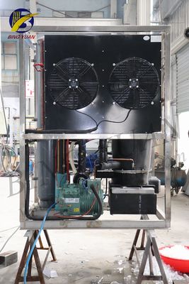 R404A 200V 35 मिमी 1 टन बर्फ ट्यूब निर्माता मशीन