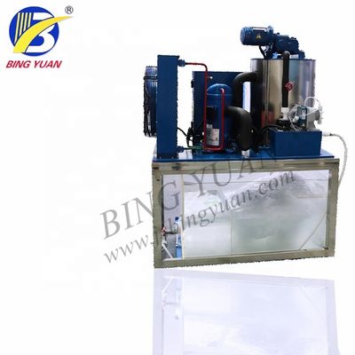 124.3KW 220 वोल्ट SS304 औद्योगिक परत बर्फ निर्माता