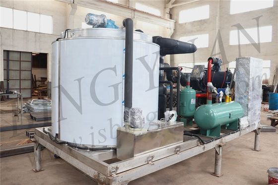 34.31KW 2200KG स्टेनलेस स्टील 10 टन स्नो आइस मेकर