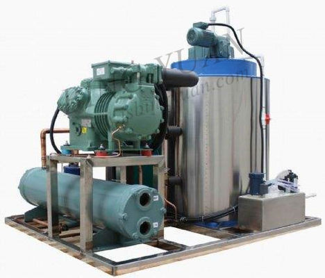 2.8KW 800KG औद्योगिक परत बर्फ निर्माता मशीन, छोटी परत बर्फ मशीन